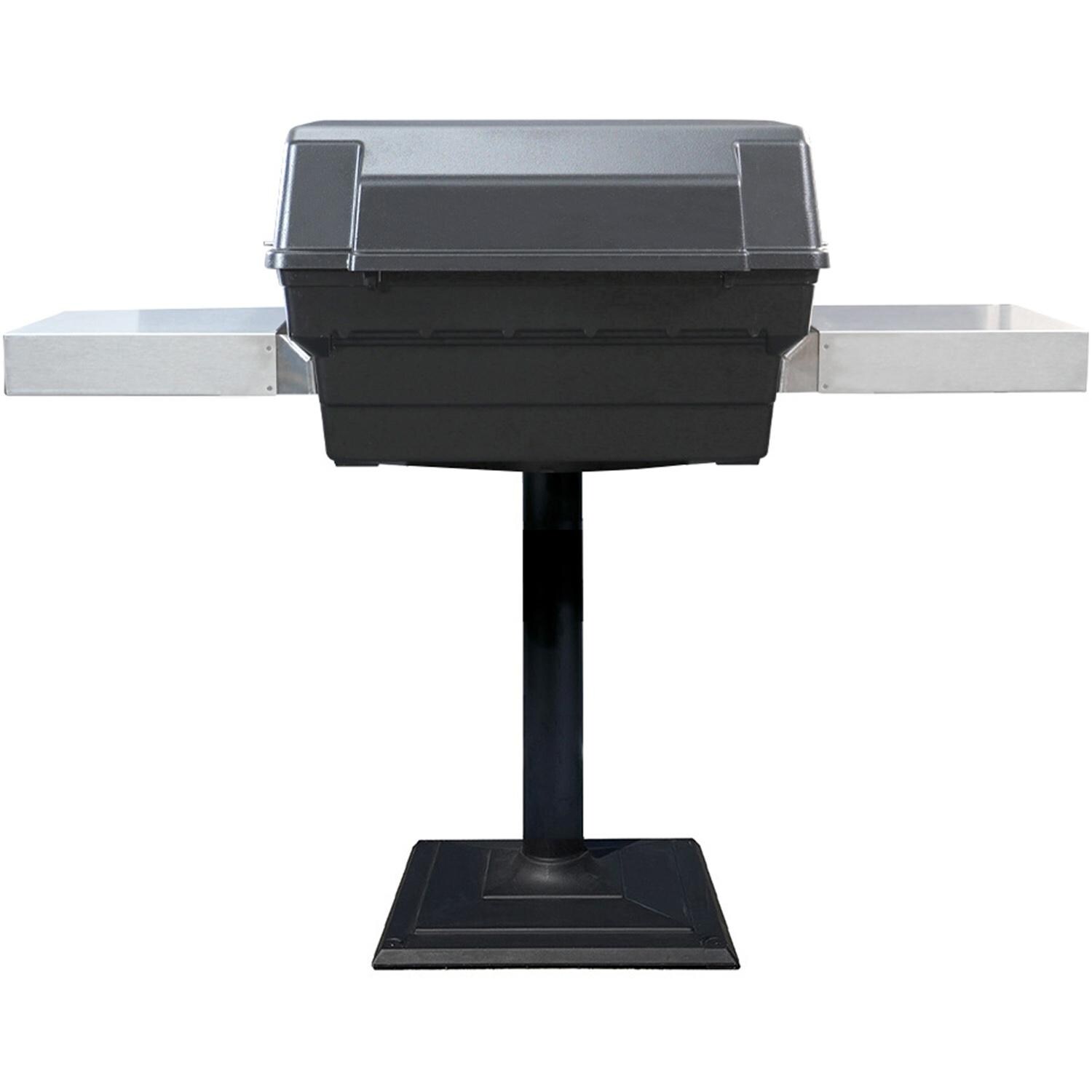 Charmglow PatioPro Propane Grill w/ Patio Post - Black - CHRM40PM-P - Back - White Background thumbnail