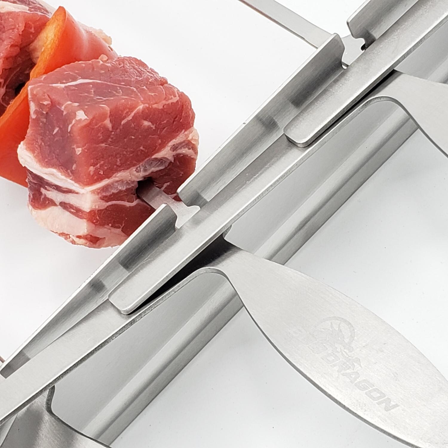 BBQ Dragon BBQD320 Domino Style Kabob Skewers Rack - Detail View thumbnail