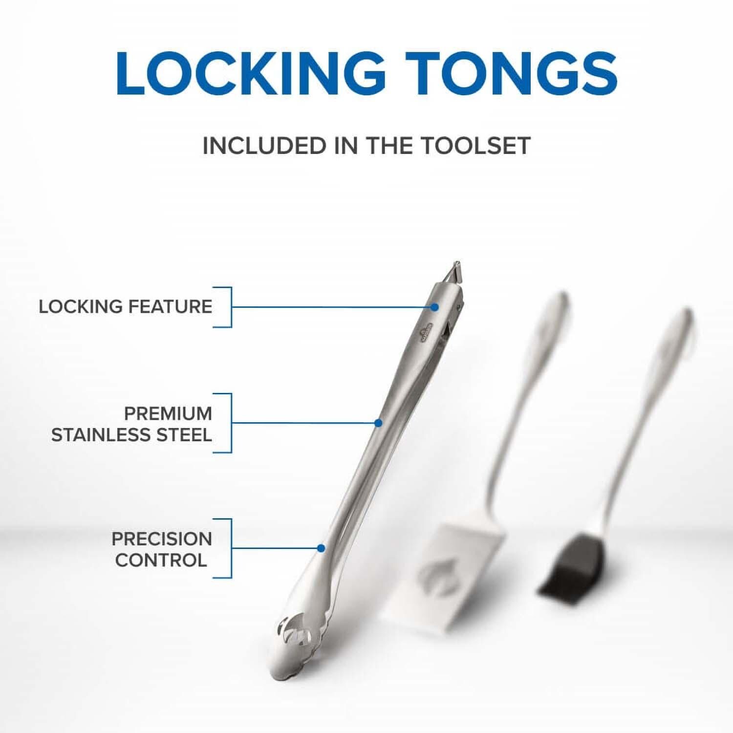 Napoleon 70034 PRO Stainless Steel 3 Pc Toolset - Tongs - Detail thumbnail