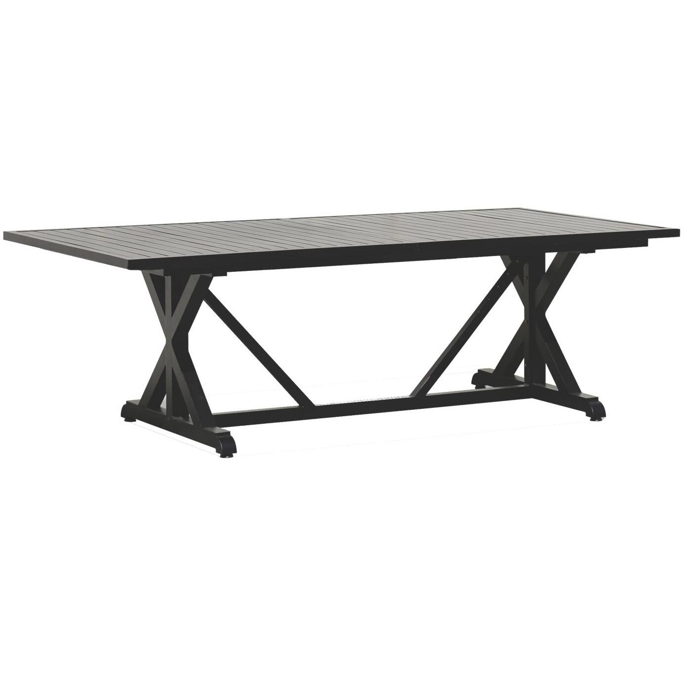 Monterey 96 X 42 Inch Rectangular Cast Aluminum Patio Dining Table By Sunset West thumbnail