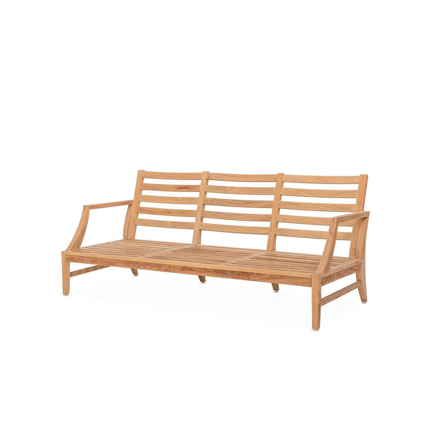 Teak + Table Charleston 5 Piece Lounge Set in Carbon - Sofa Frame - White Background thumbnail