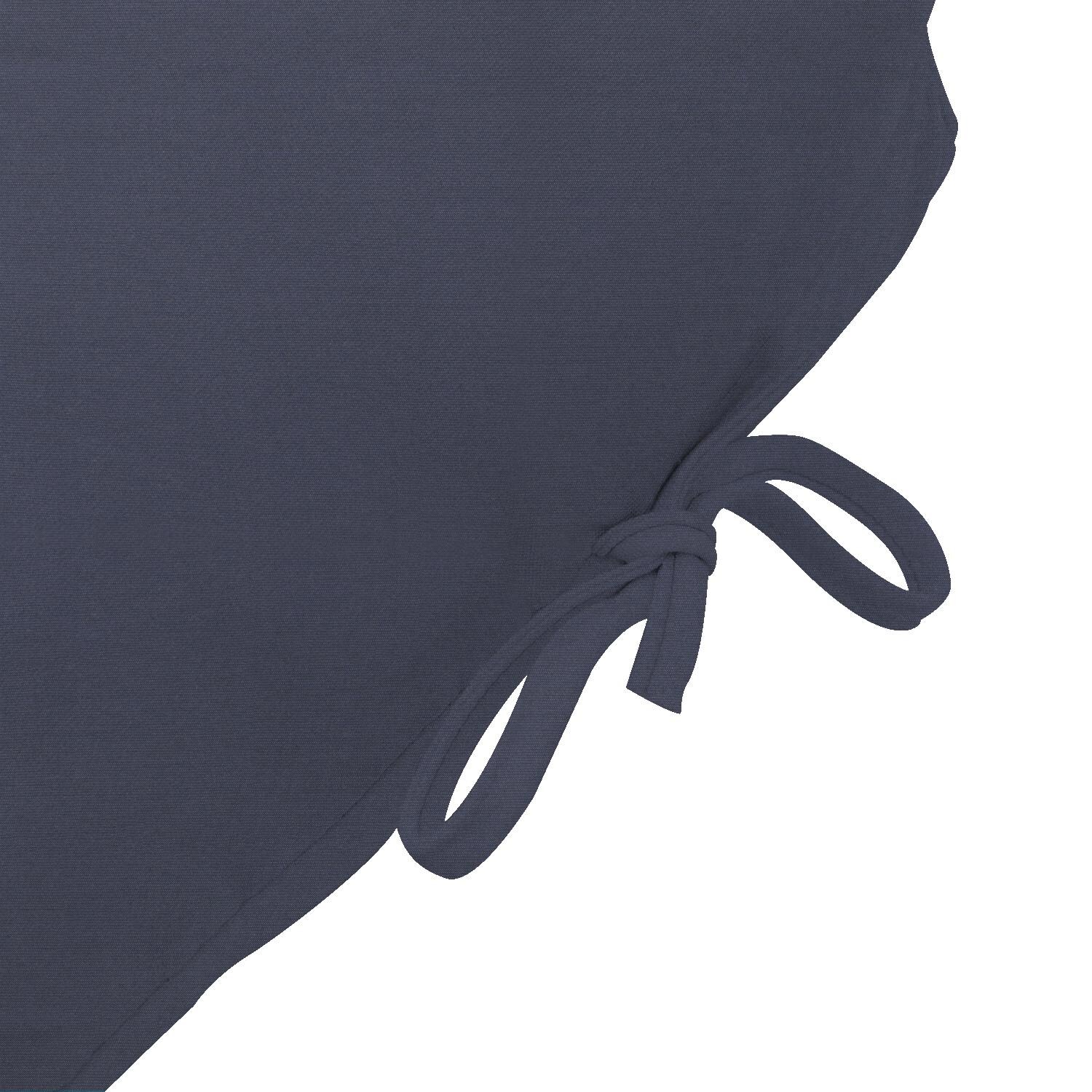 Sunbrella Spectrum Indigo Long Outdoor Replacement Chaise Lounge Cushion By UltimatePatio.com - Tie Detail thumbnail