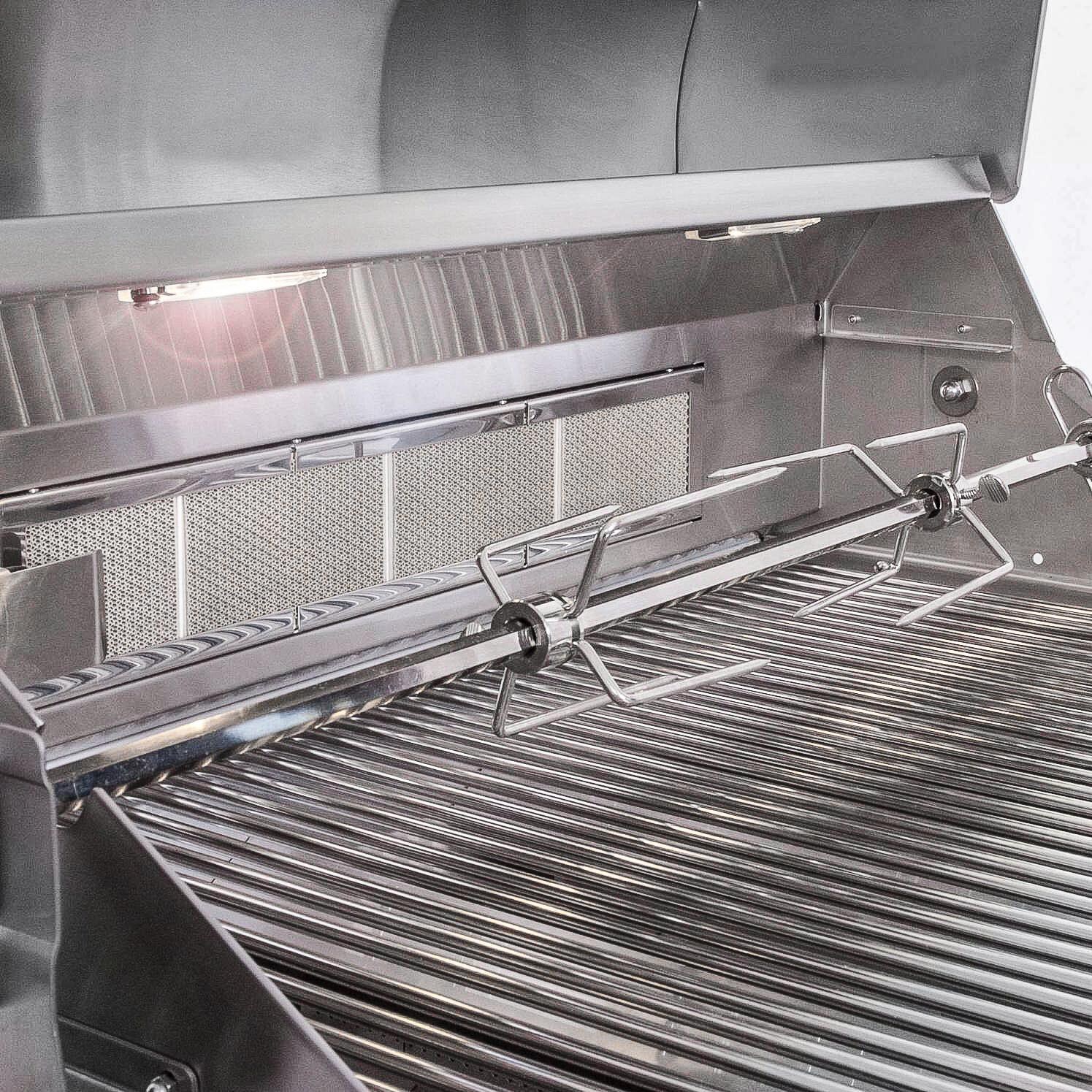 Lion 32-Inch L75000 Stainless Steel Built-In Natural Gas Grill - Internal Lights, Rotisserie w/ Meat Forks and Back Burner - Detail thumbnail