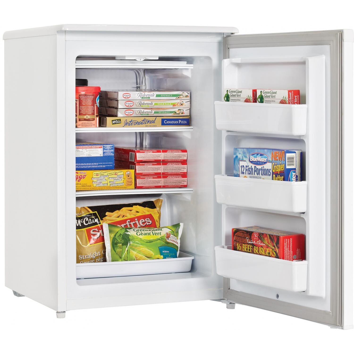 Danby 4.3 Cu. Ft. Upright Freezer White: Interior View (Lifestyle) thumbnail