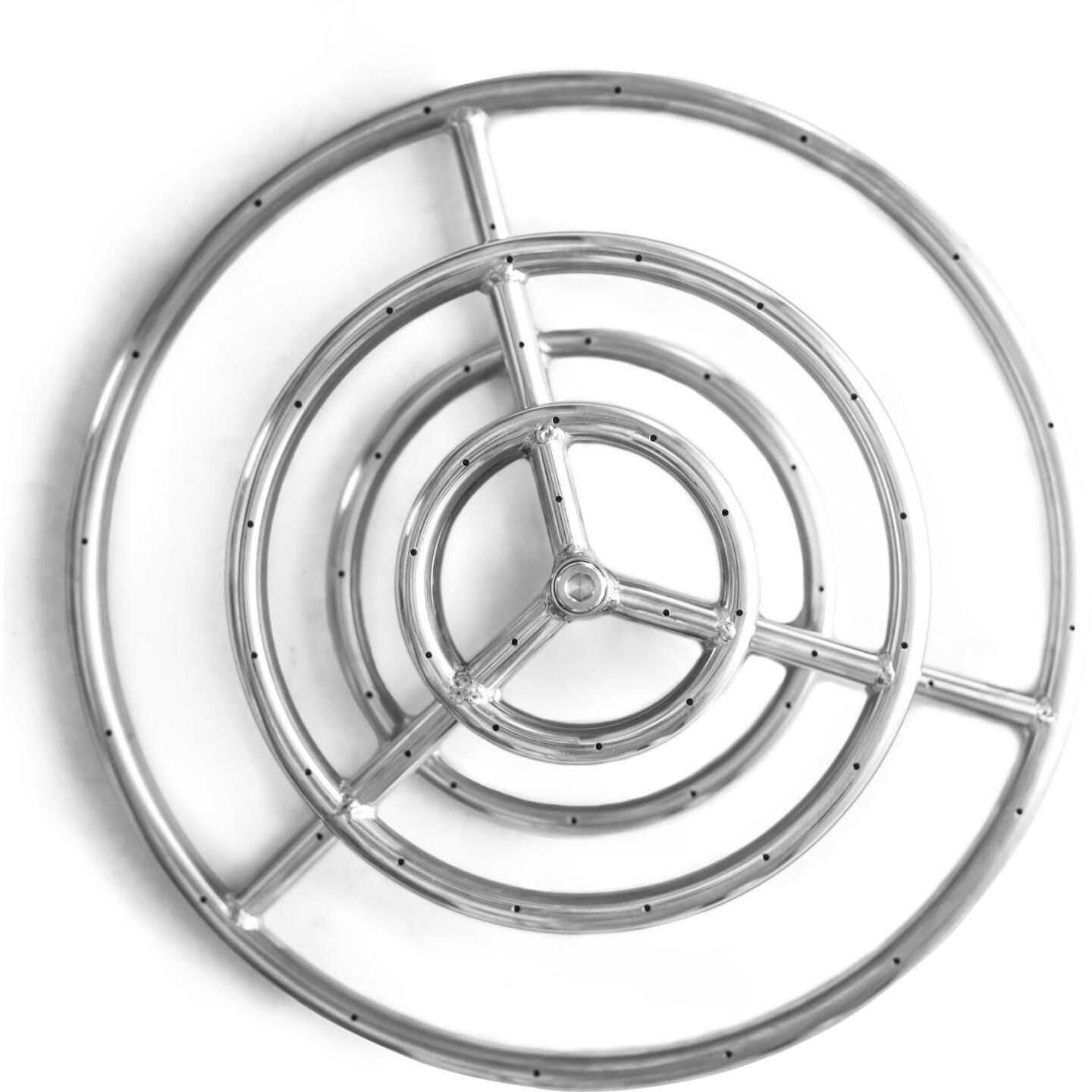 Lakeview Outdoor Designs 18Inch 3Tier Natural Gas Ring Burner