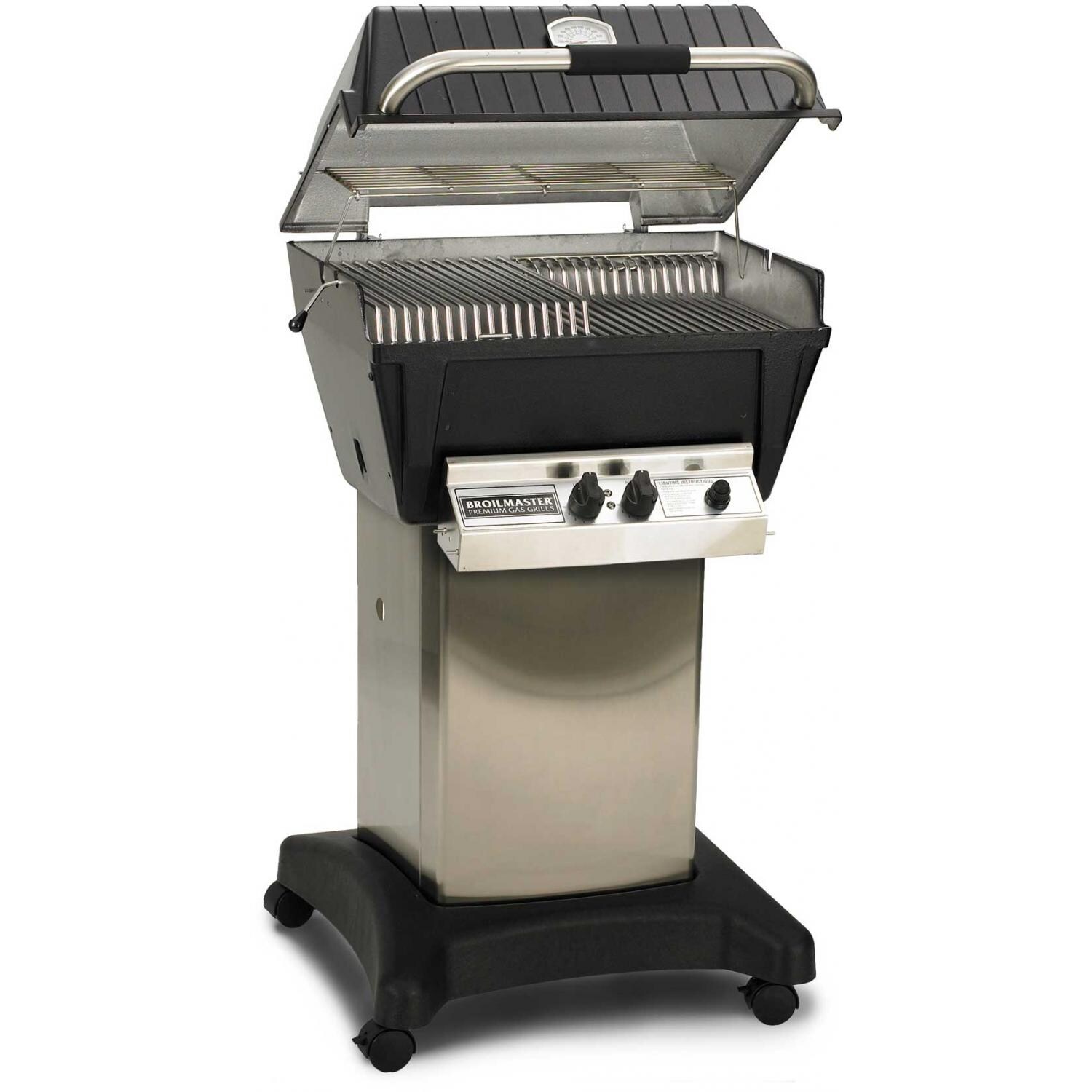 Broilmaster P4-XF Premium Propane Gas Grill On Stainless Steel Cart
