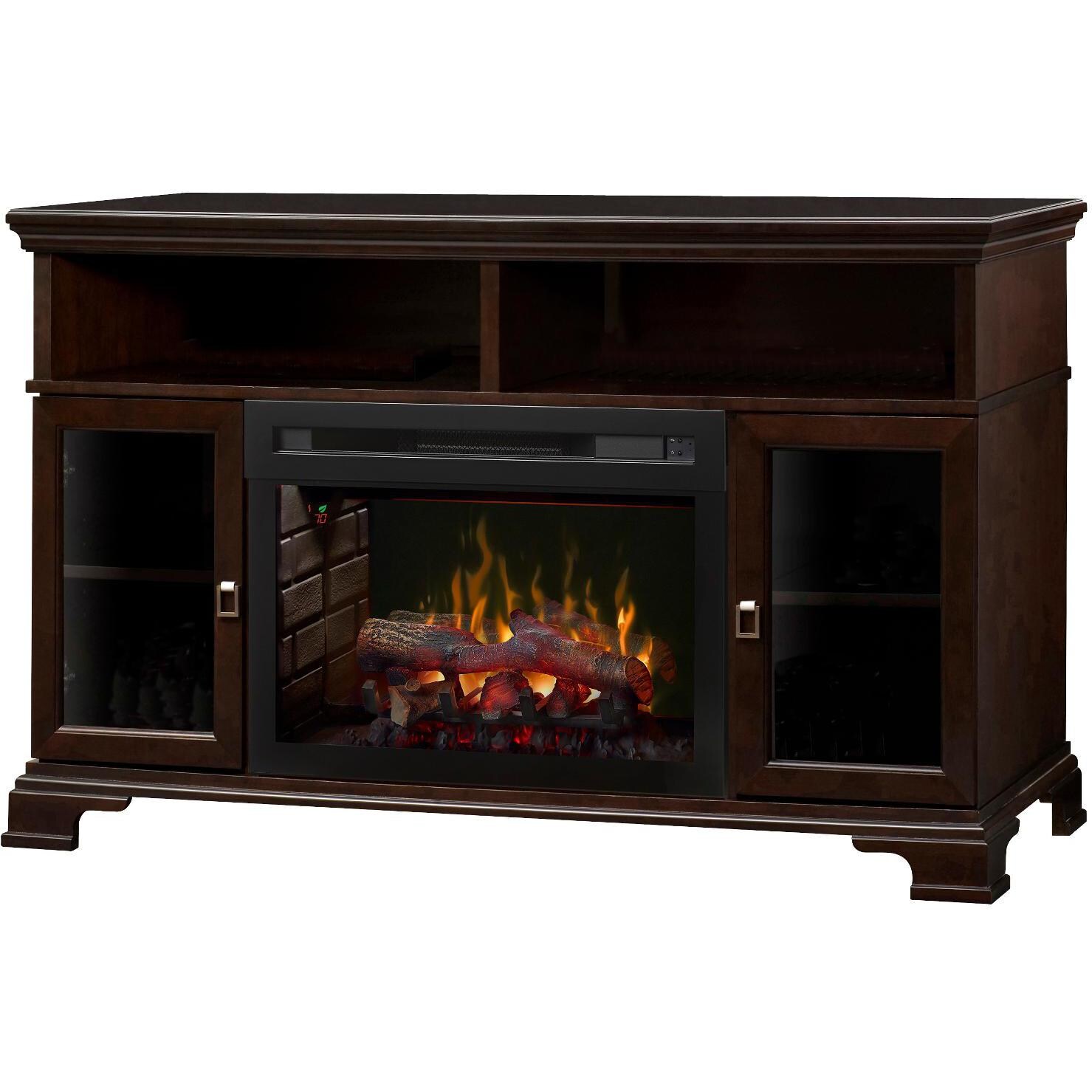 Dimplex Multi-Fire XD Brookings 52-Inch Electric Fireplace Media Console - Realogs - Espresso - GDS25HL-E1055 - Side Angle View thumbnail