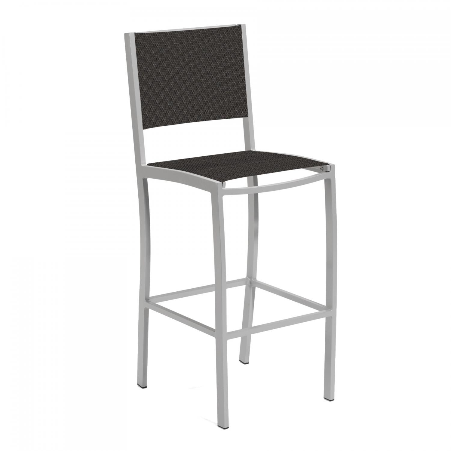 Travira Aluminum Patio Bar Stool - Black Sling thumbnail