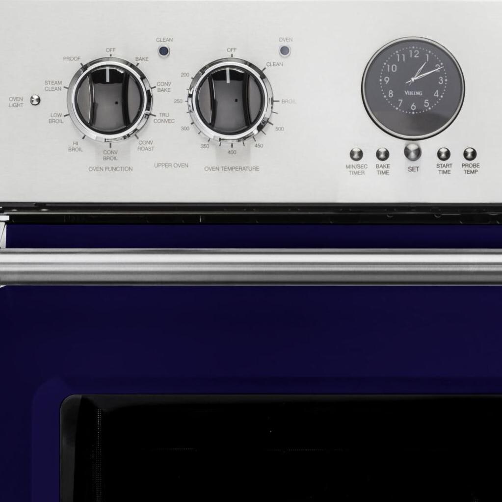 Viking Professional 5 Series Premiere 30-Inch Convection Electric Double Oven - Close-up of Controls thumbnail