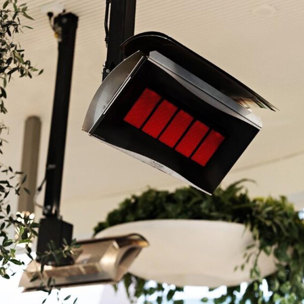 Bromic Heating 9.69 Inch Ceiling Mount Pole For Bromic Patio Heaters - BH3030003 - Installed Close Up thumbnail