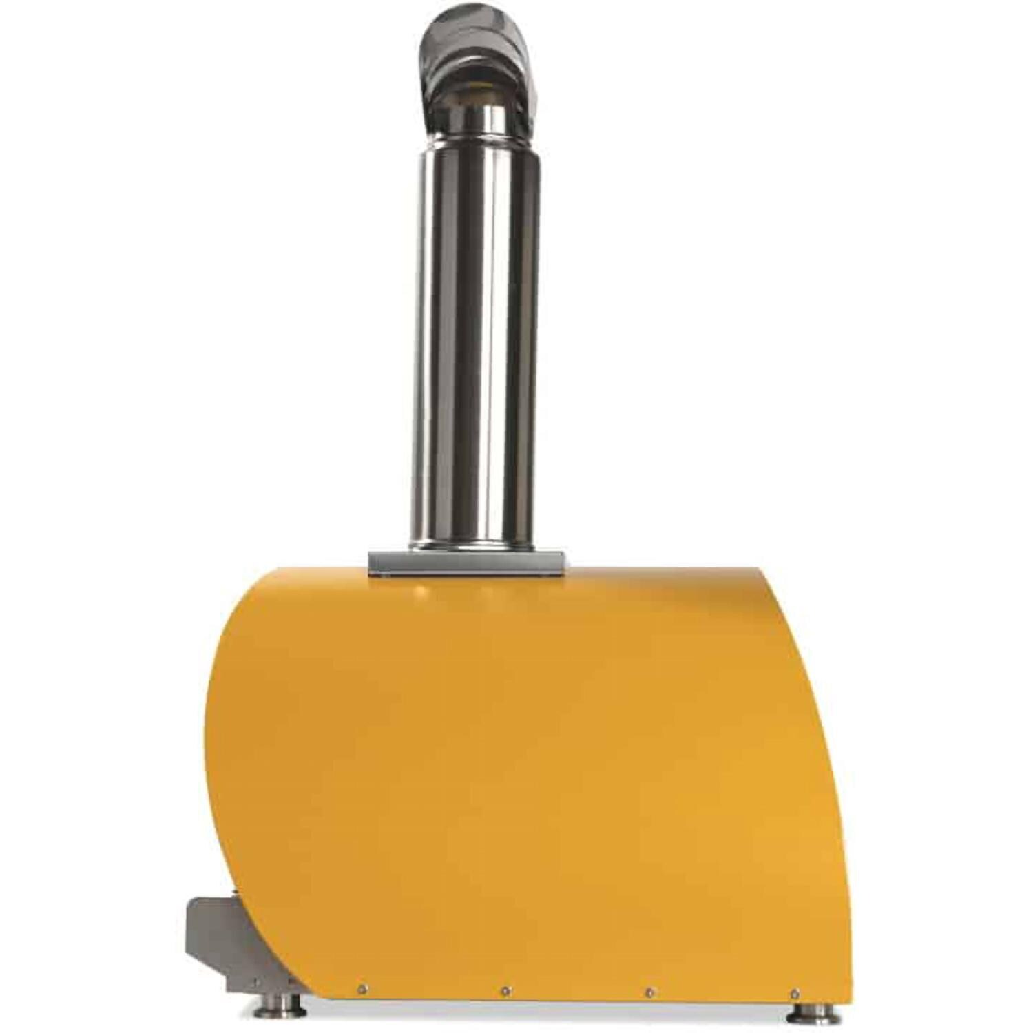 Coyote C1PZ40WY Duomo Wood-Fired Pizza Oven - Yellow - Right Side - White Background thumbnail