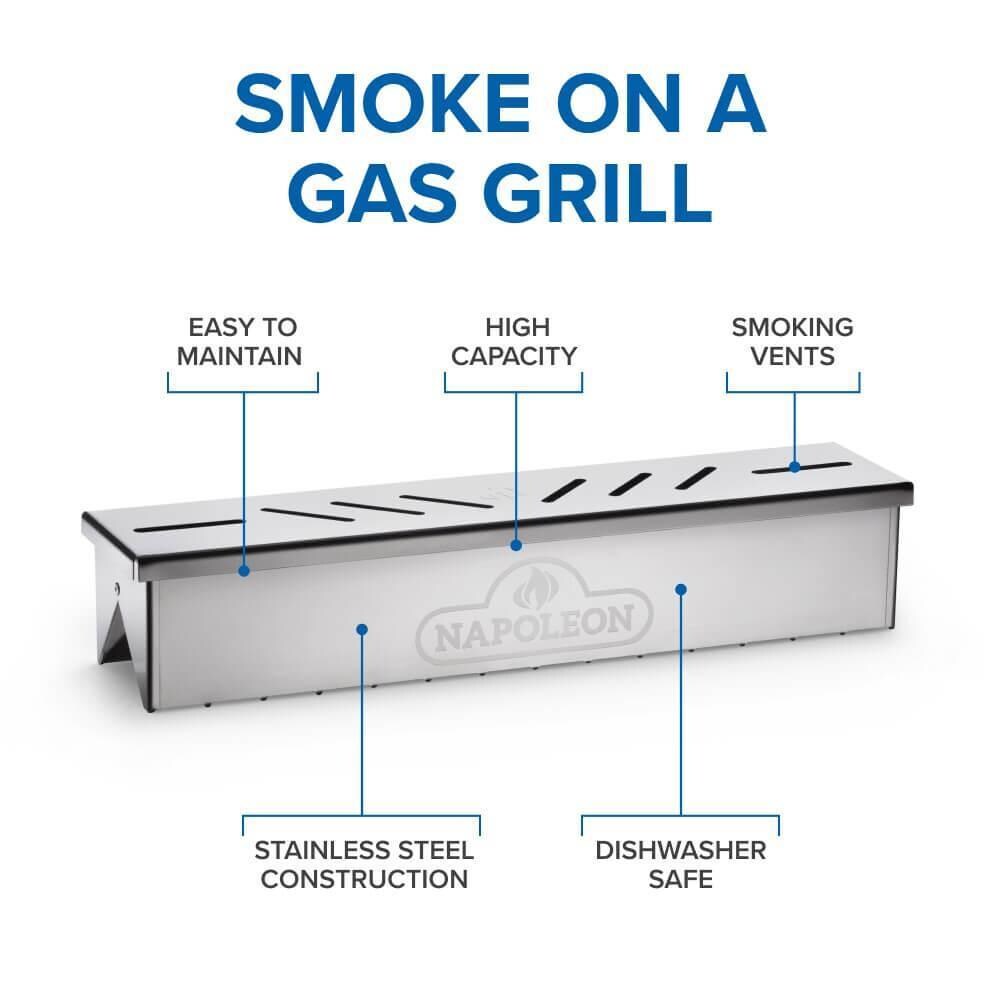 Napoleon 67013 Stainless Steel Sear Plate Smoker Box - Smoke on a Gas Grill - Detail thumbnail