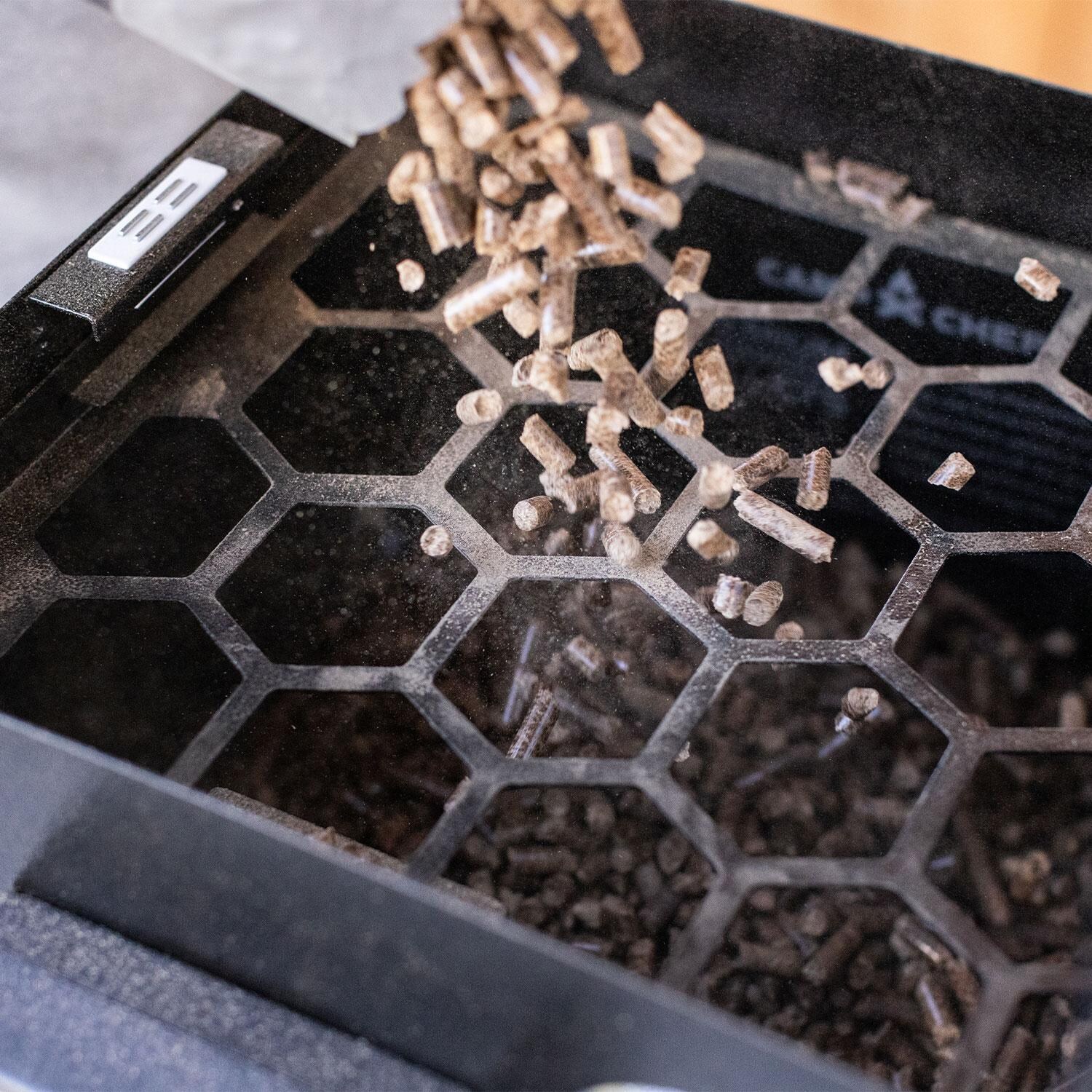 Camp Chef PG36SSG Woodwind SS 36 Pellet Grill With Propane Sidekick Griddle - Pebbles Insert - Lifestyle thumbnail