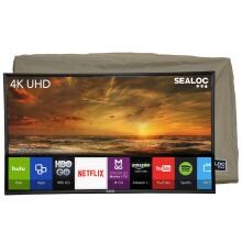 Sealoc Coastal Silver Series 75 Inch 4K LED HDR Outdoor Smart UHDTV W/ Custom Fit TV Cover image