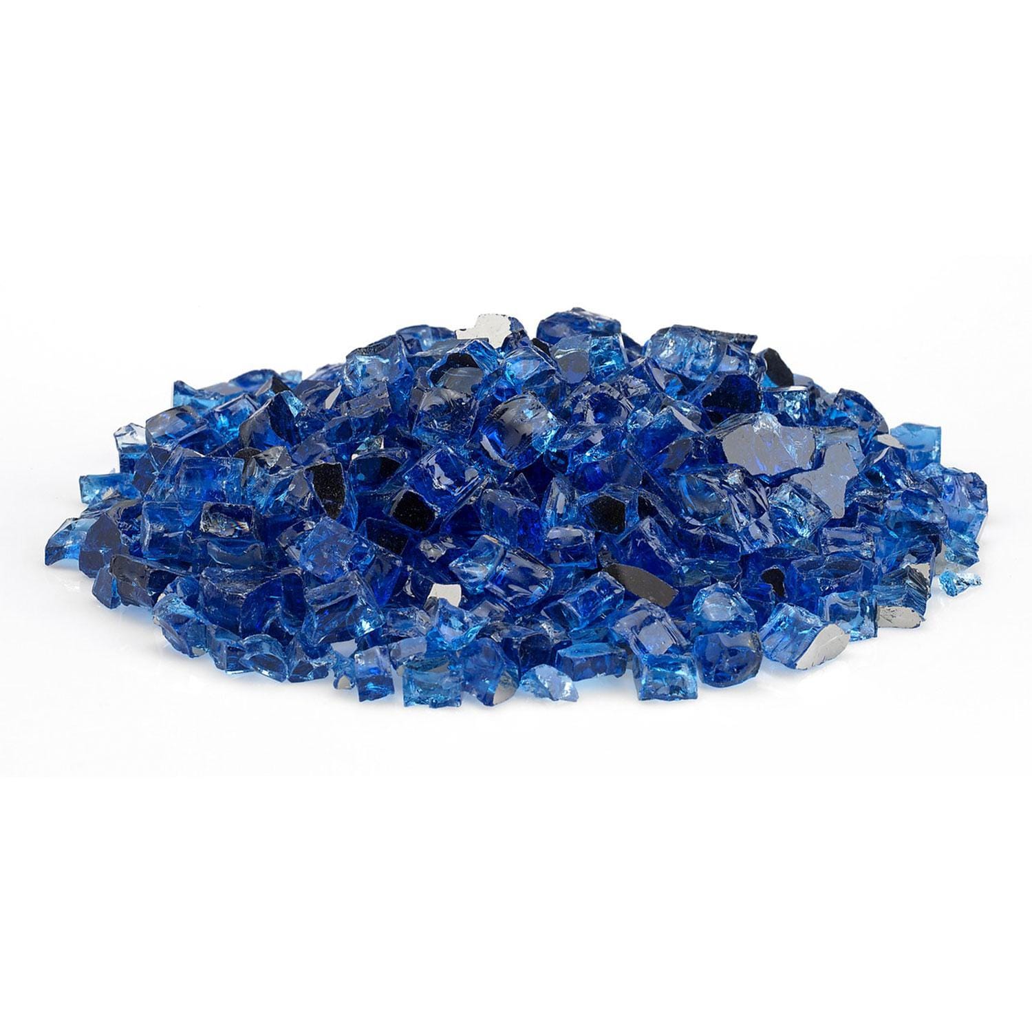 Warming Trends 1/2-in Cobalt Reflective Fire Glass-10 Lbs