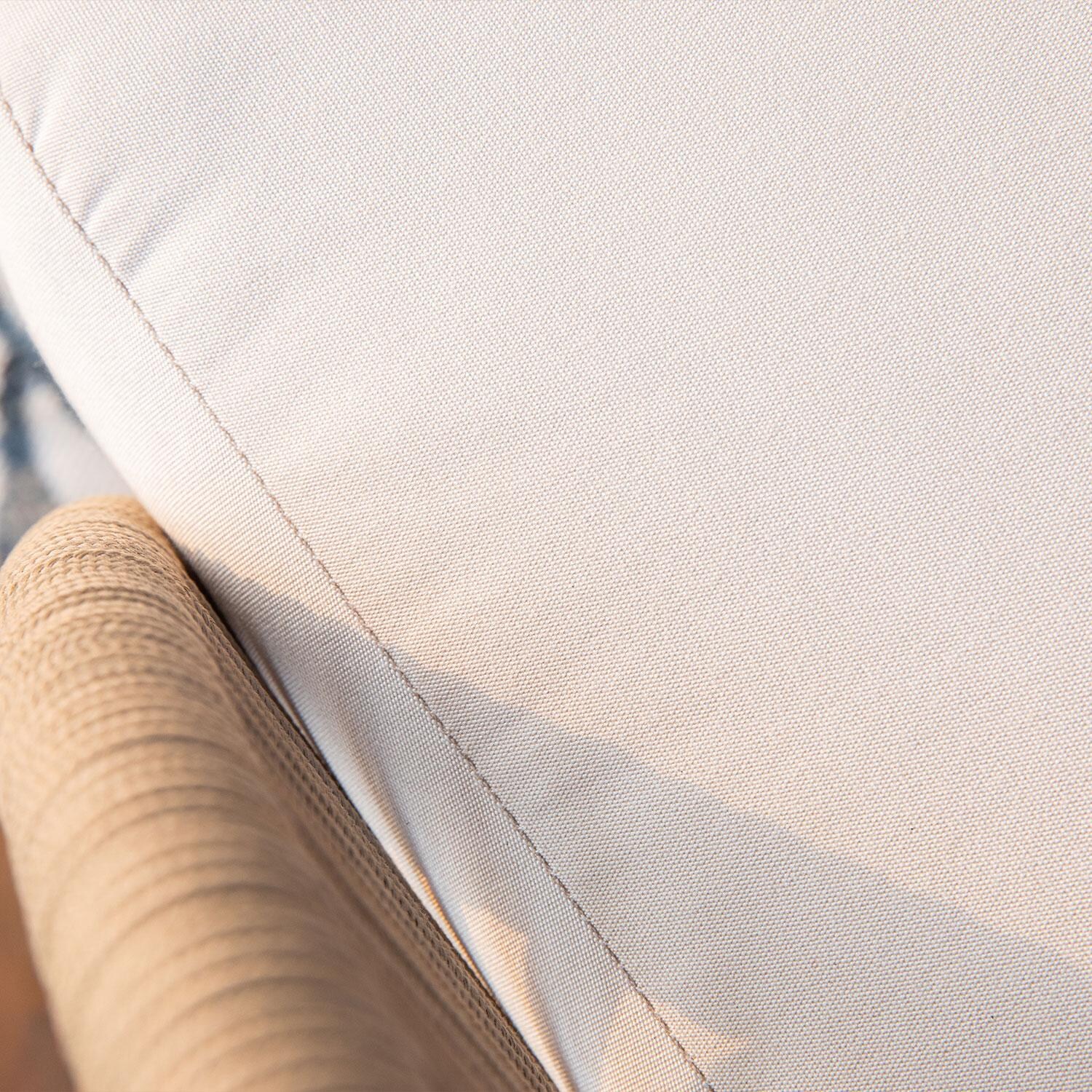 Elementi OS-2502W Malibu Outdoor Aluminum Swivel Club Chair w/ Sunbrella Cushions - Cushion - Detail thumbnail