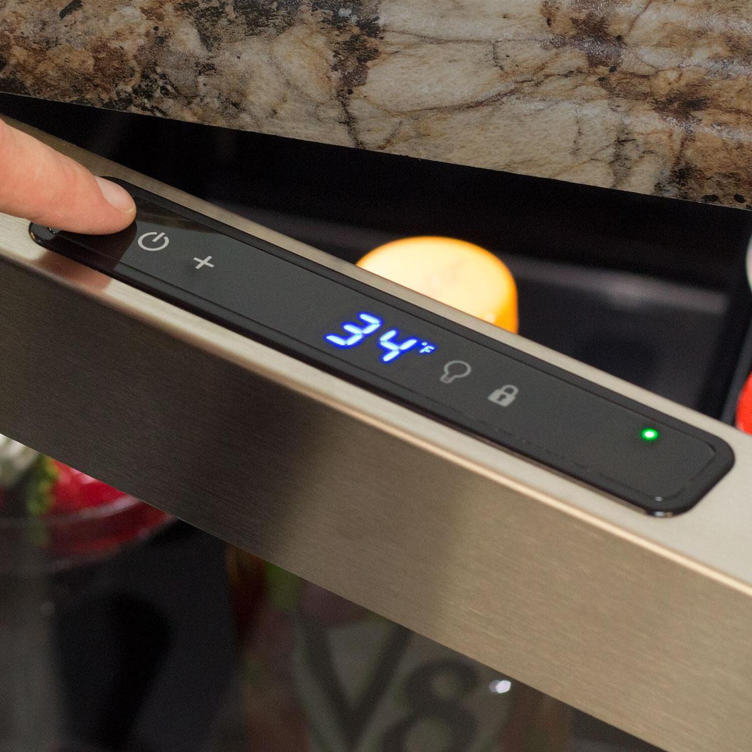 Marvel High Efficiency 40 Bottle Left Hinge Dual Zone Wine Cellar - Marvel Intuit Integrated Controls thumbnail