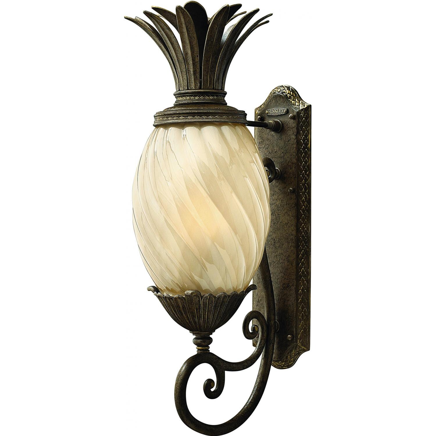 Hinkley Lighting Plantation One Light 28-Inch Outdoor Wall Light - Pearl Bronze - 2124PZ