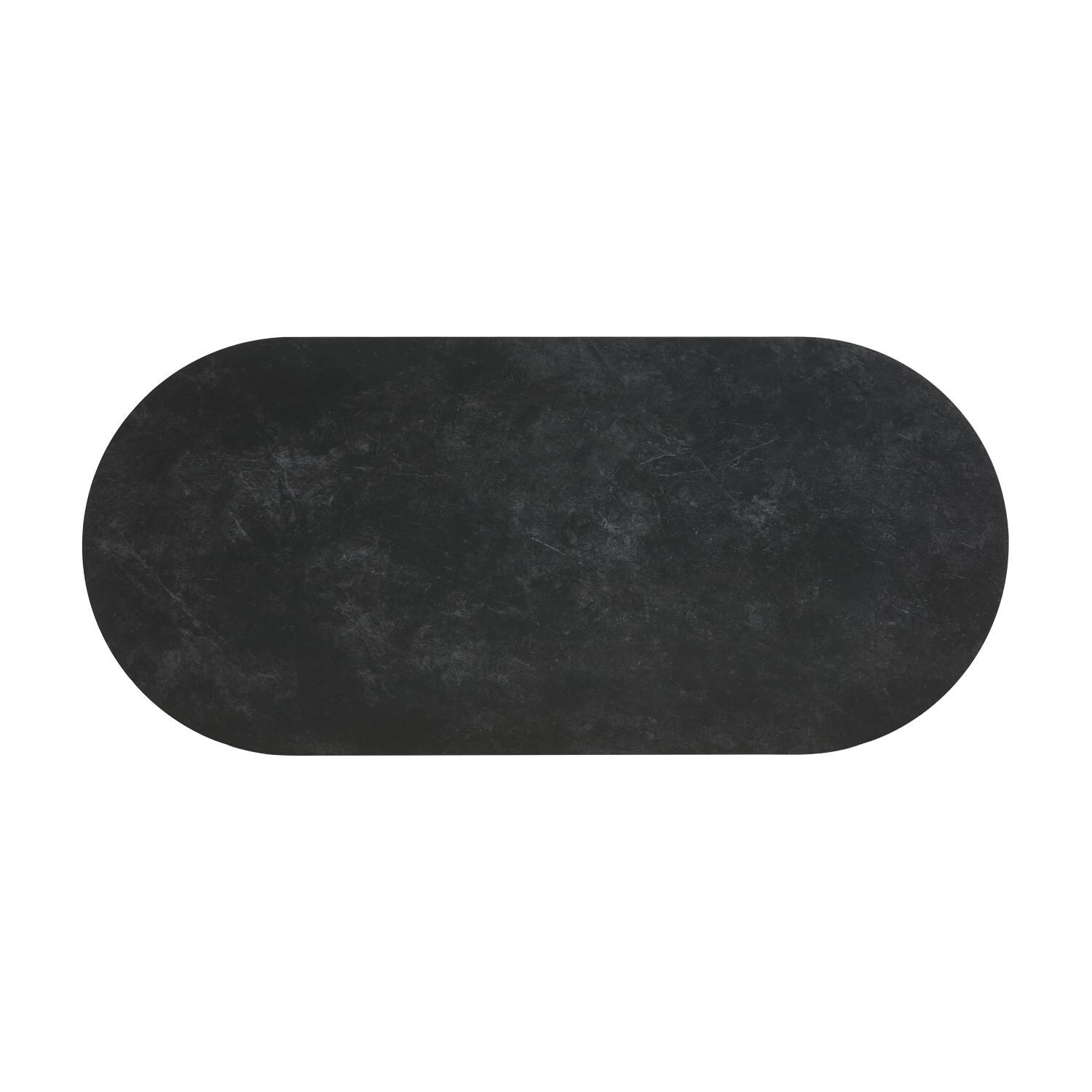 Heritage 25-in Aluminum Coffee Table in Beechwood by Lakeview Outdoor Designs - Top View - White Background thumbnail