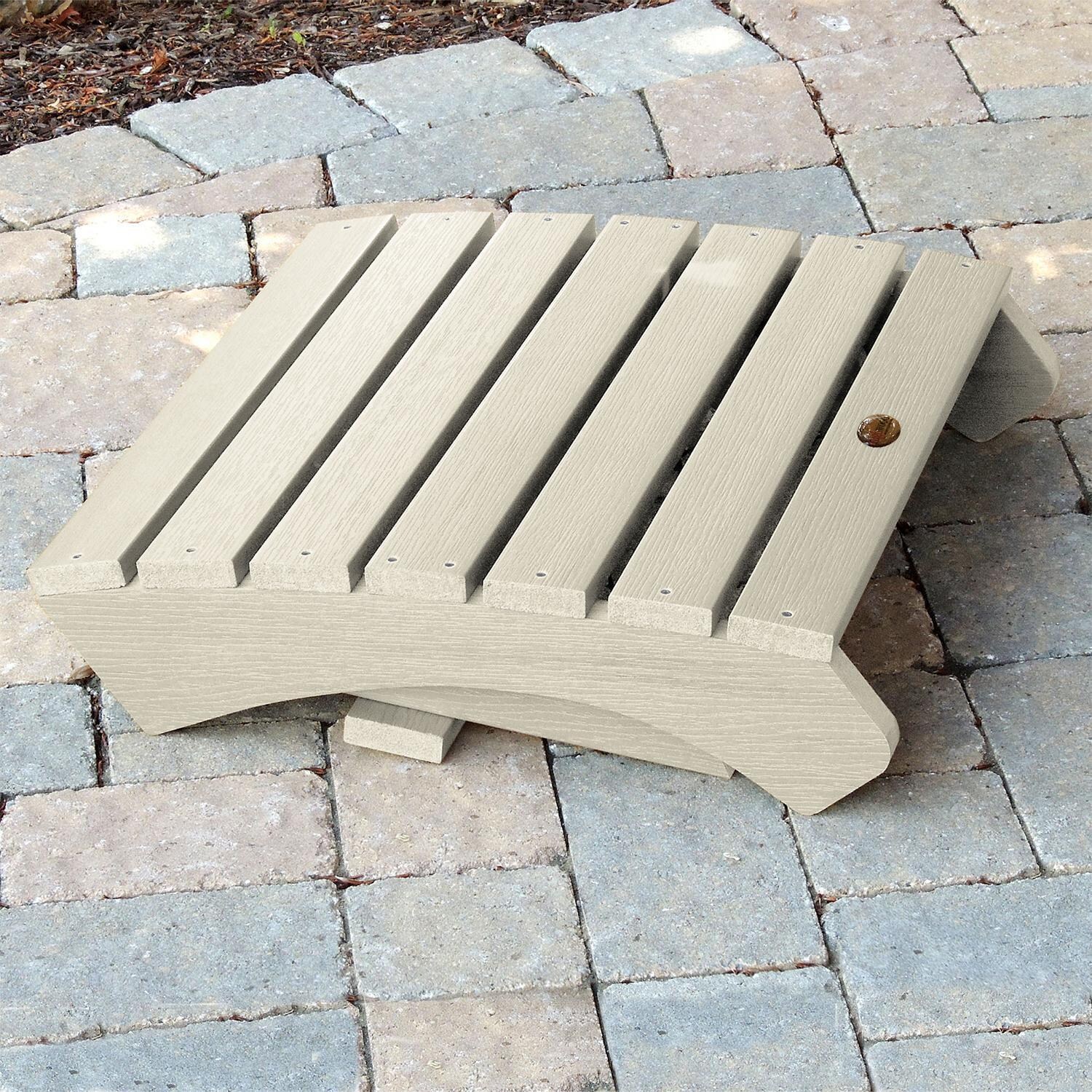 Lakeview Folding Adirondack Ottoman - Whitewash - Folded thumbnail