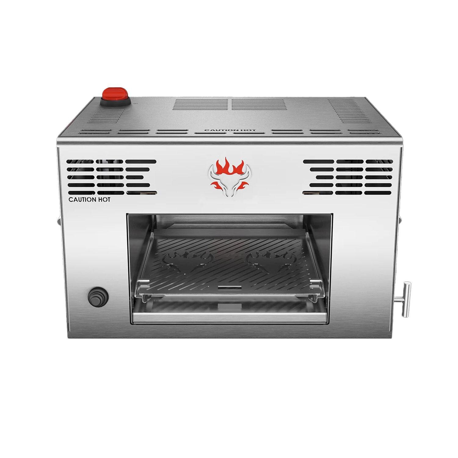 Schwank BB-1001-NG-SS Portable Natural Gas Infrared Grill - Front View thumbnail