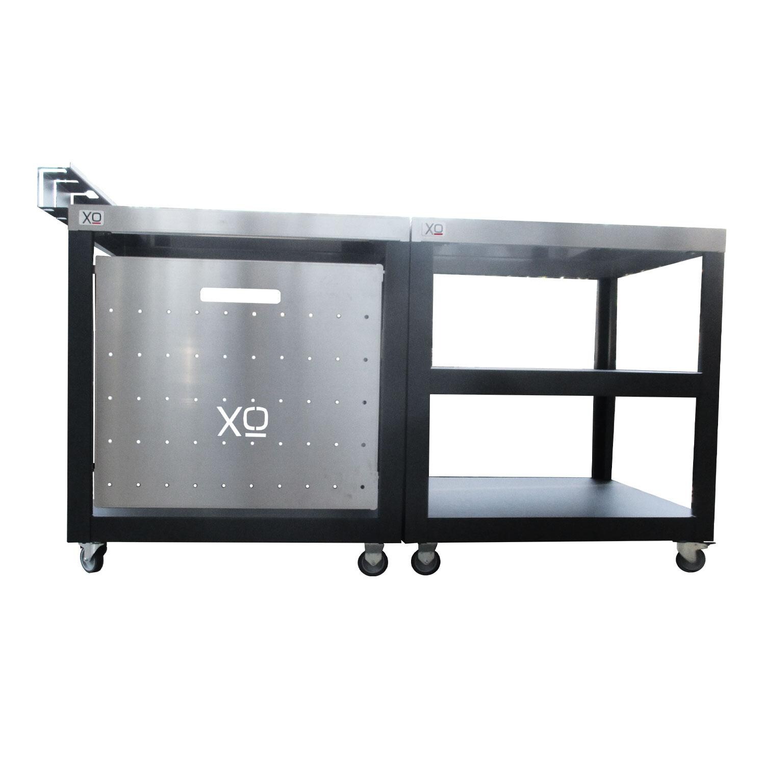 XO Appliance XOPIZZA1PREP Prep Pizza Oven Cart for XOPIZZA1 - Front View - White Background thumbnail