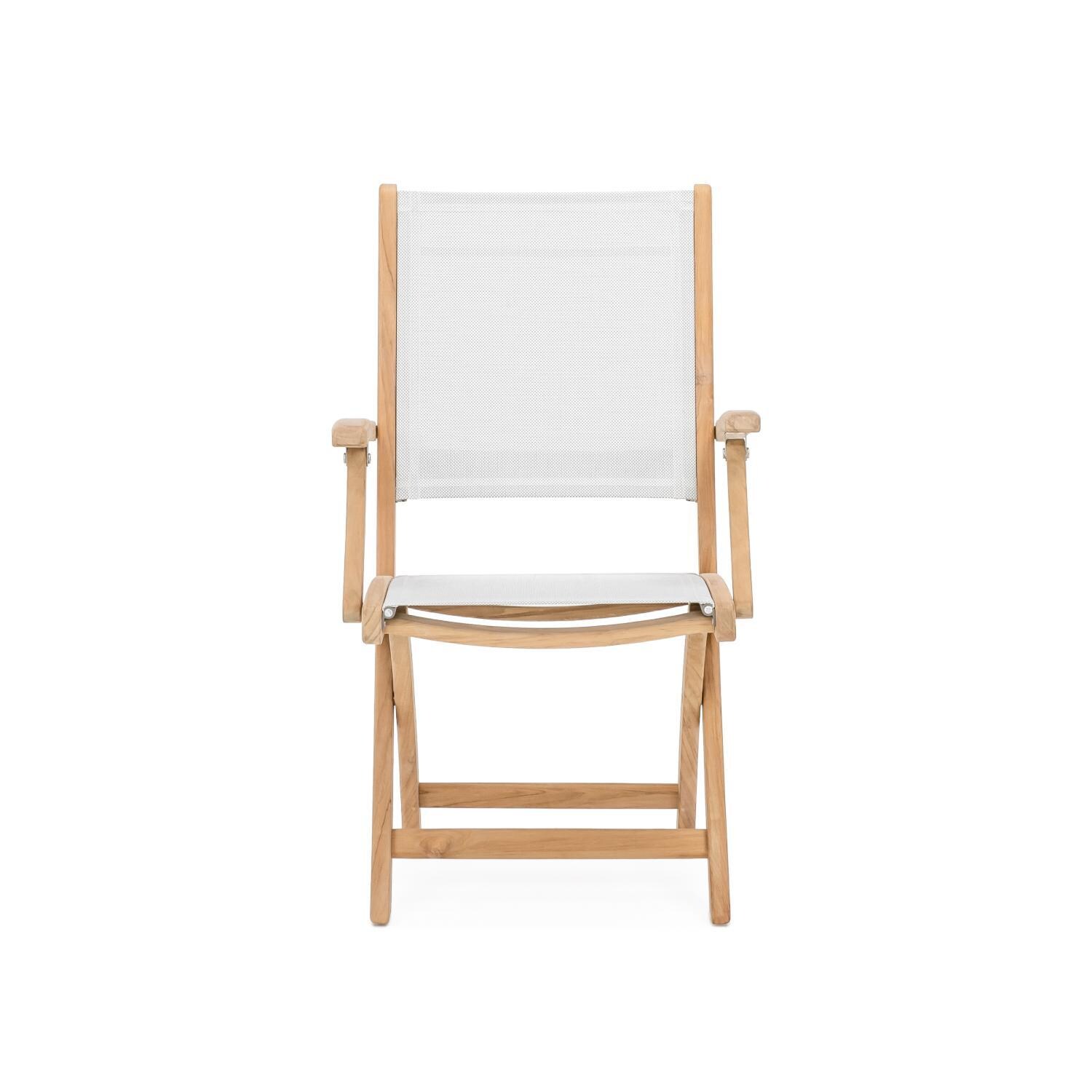 Teak + Table Cayman 95 Inch 7 Piece Dining Set - Chair - White Background thumbnail