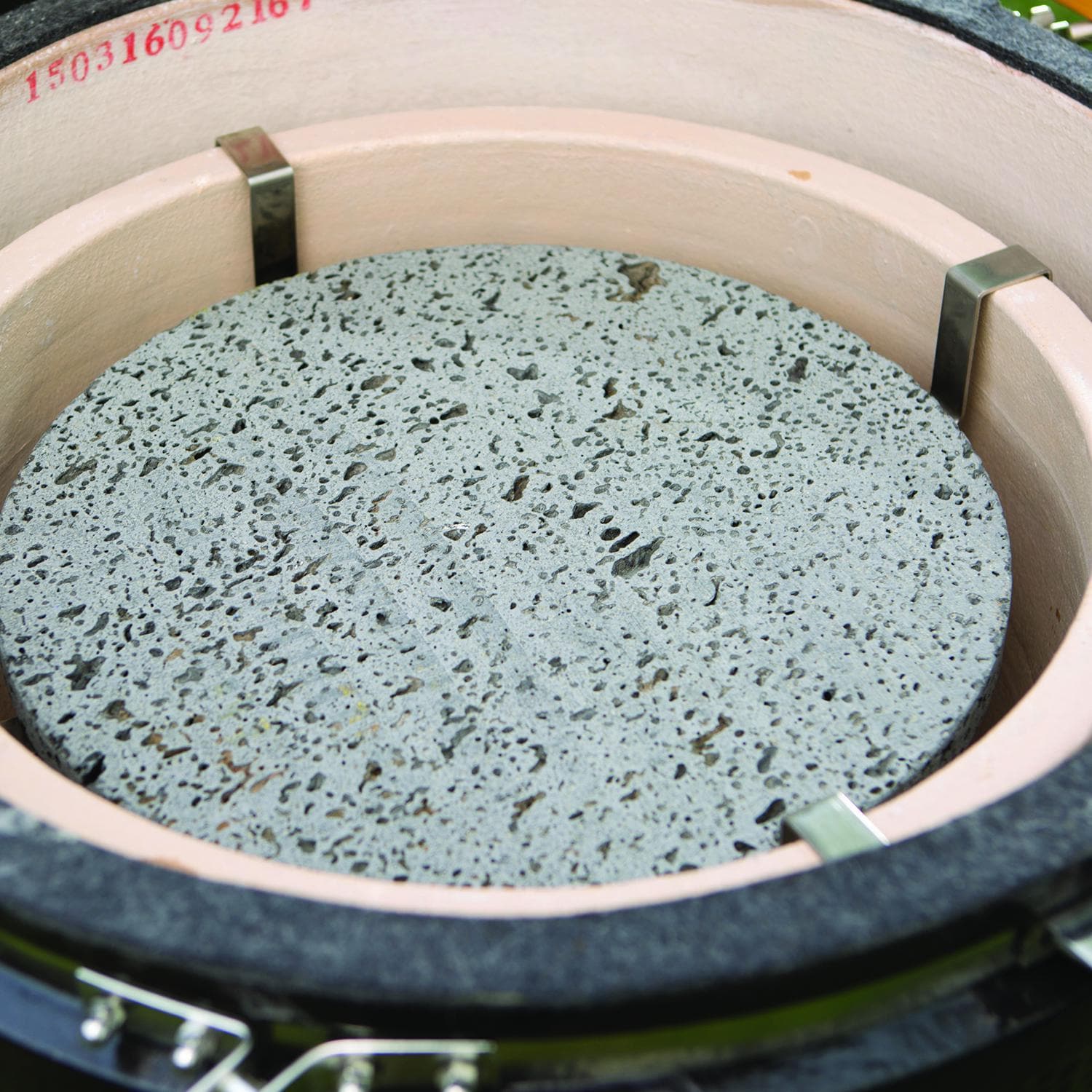 Vision C-R4C1F1-H Professional C-Series Ceramic Kamado Grill - Red - Lava Stone on Brackets thumbnail