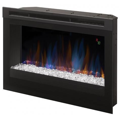 DFR2551G - 25-Inch Electric Firebox - Acrylic Ice Embers - Blue Flames and White Glass thumbnail