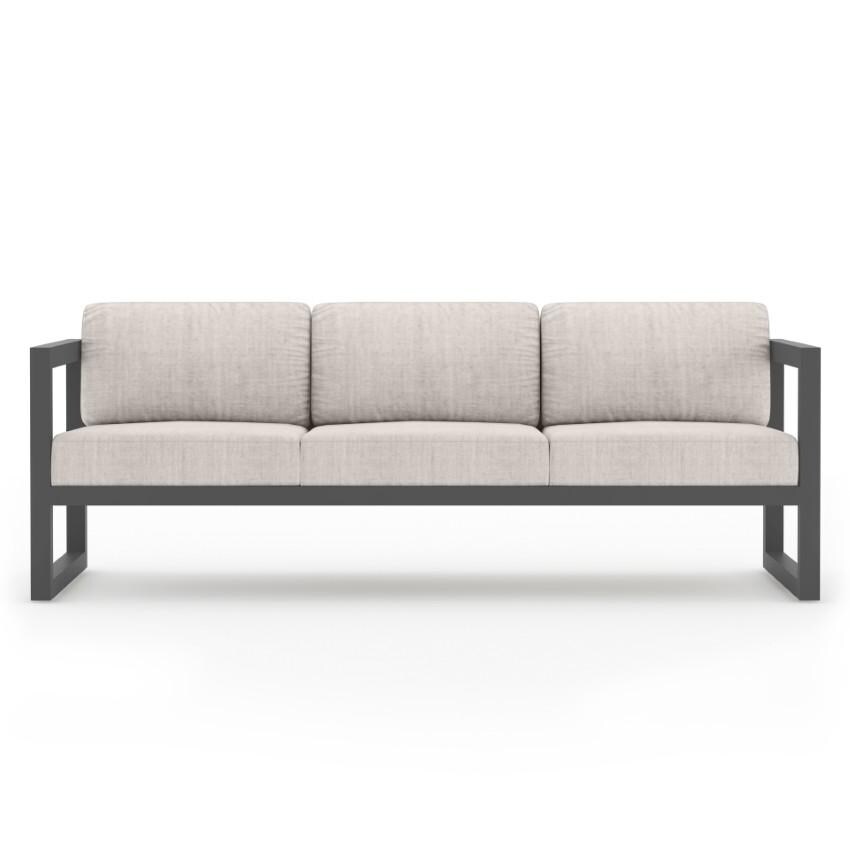 Misty Cove 3 Piece Seating Set in Slate w/Sofa & Cast Silver Cushions by Lakeview - Sofa - White Background thumbnail