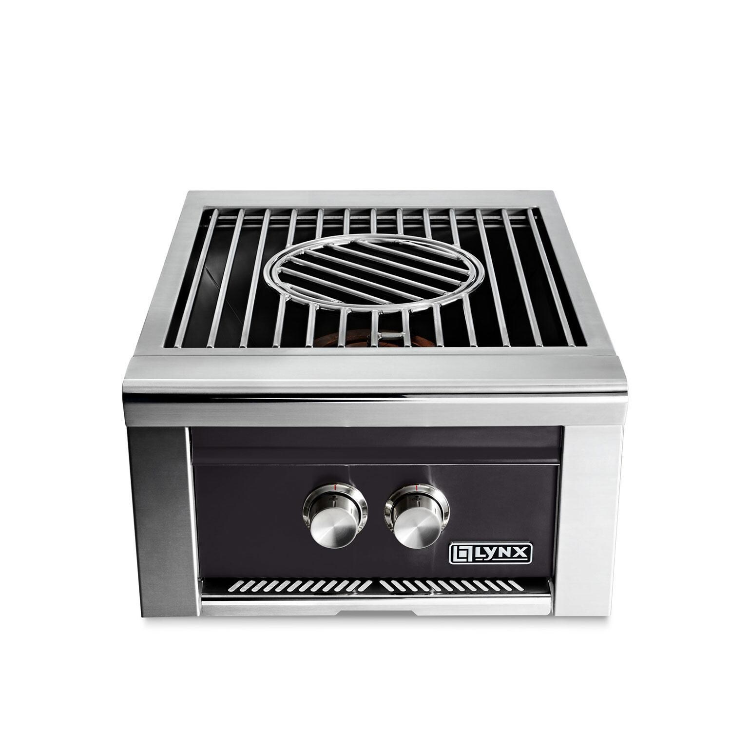 Lynx LPB-OBNG Professional Built-In Natural Gas Power Burner in Obsidian - Display - White Background thumbnail