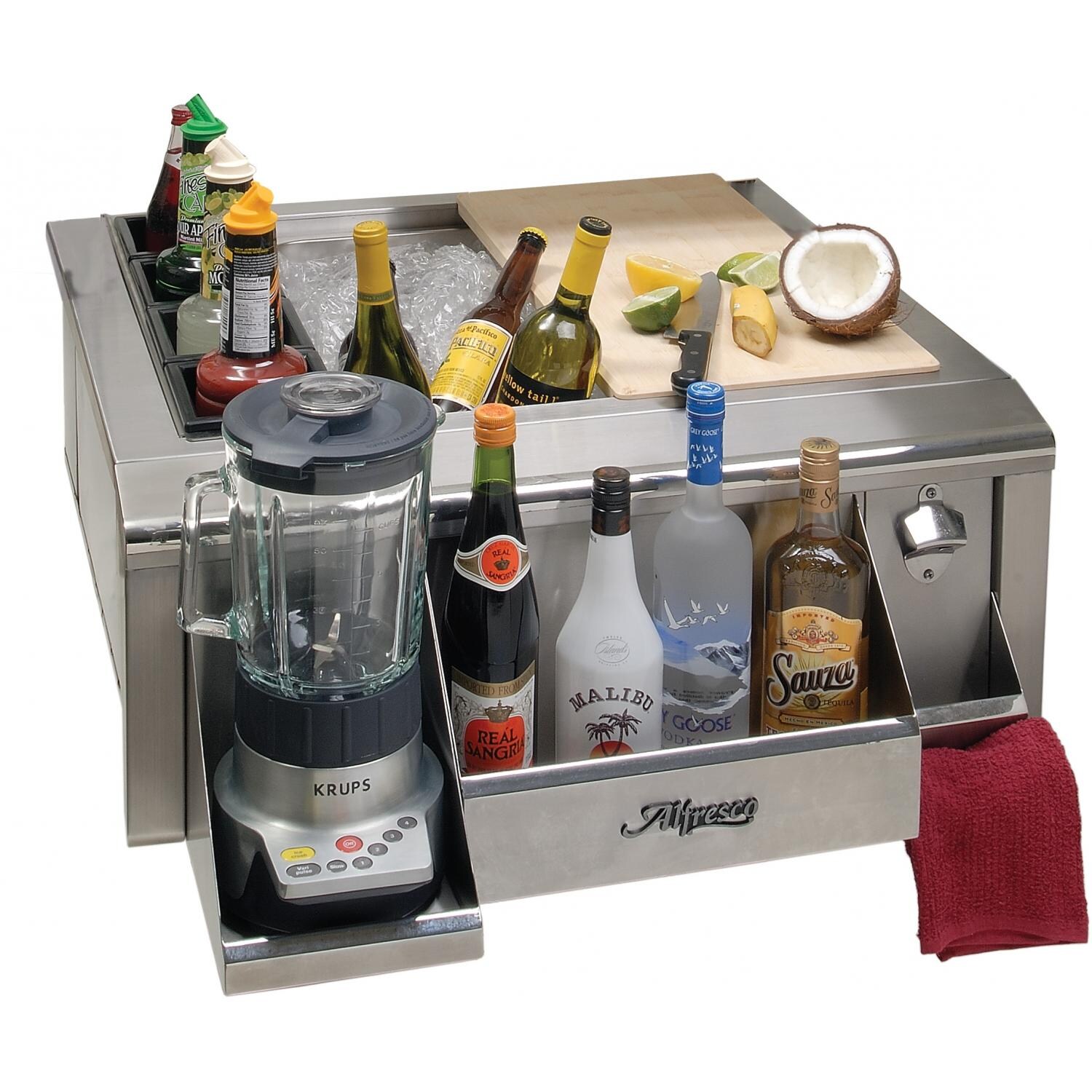 Alfresco 30Inch Versa Apron Sink With Bartending Package BBQGuys