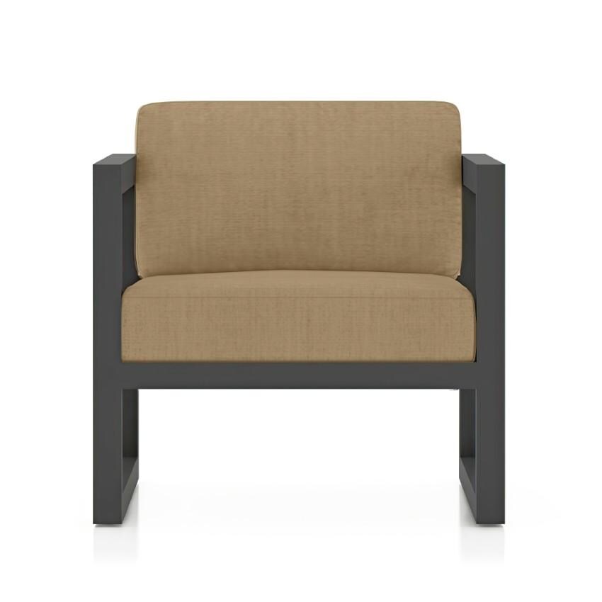 Misty Cove 2 Piece Seating Set In Slate w/Heather Beige Cushions by Lakeview - Club Chair - White Background thumbnail