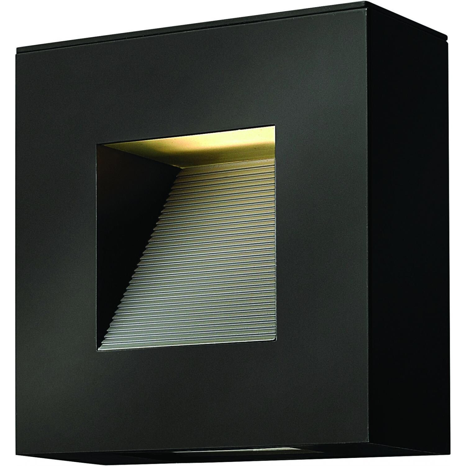 Hinkley Lighting Luna Two Light 9-Inch LED Dark Sky Outdoor Wall Light - Satin Black - 1647SK-LED