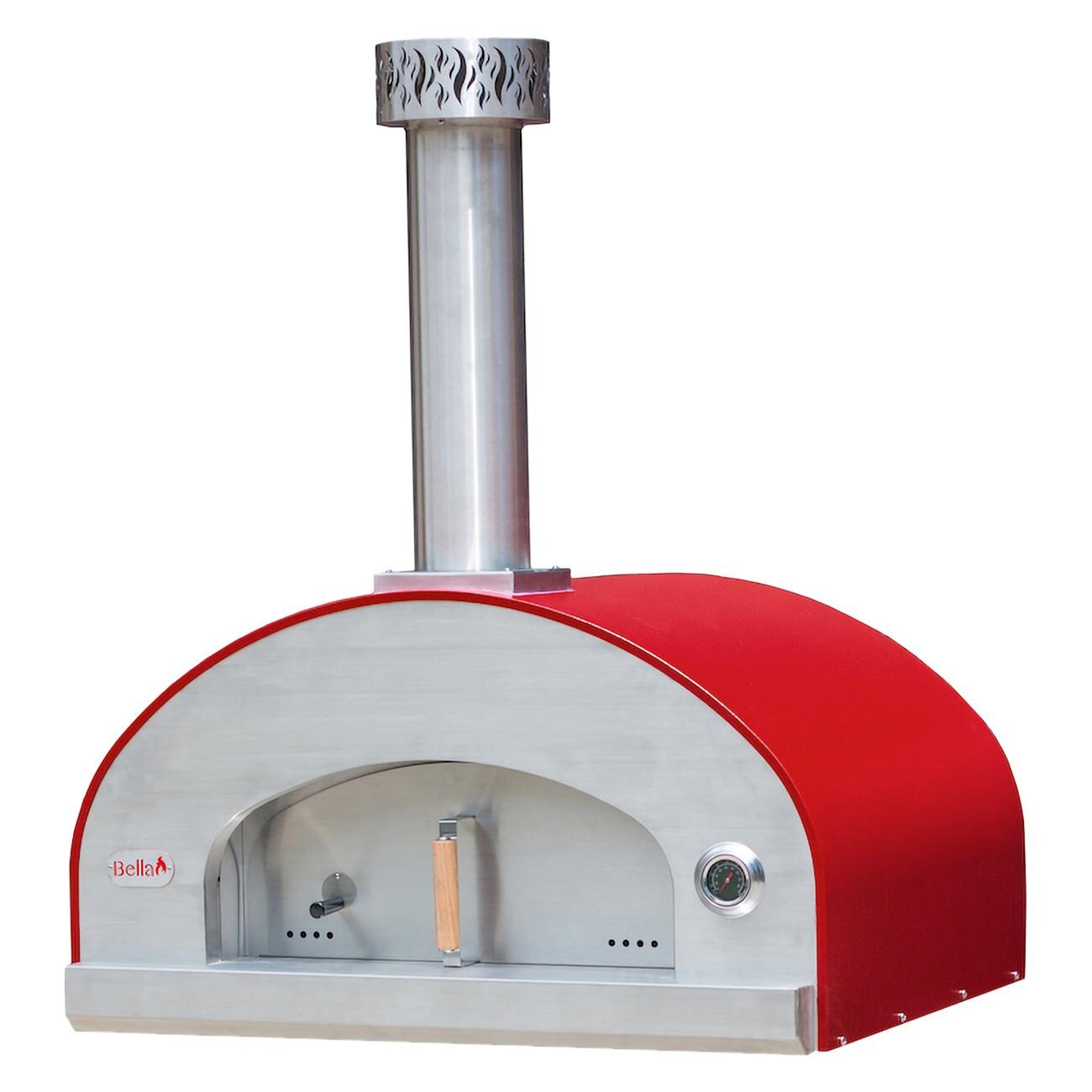 Bella Grande 36-Inch Outdoor Wood Fired Pizza Oven - Red - BEGD36R thumbnail