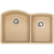 Blanco Diamond 32 X 20 Silgranit II 1-3/4 Double Bowl Undermount Sink - Biscotti - 441222 image