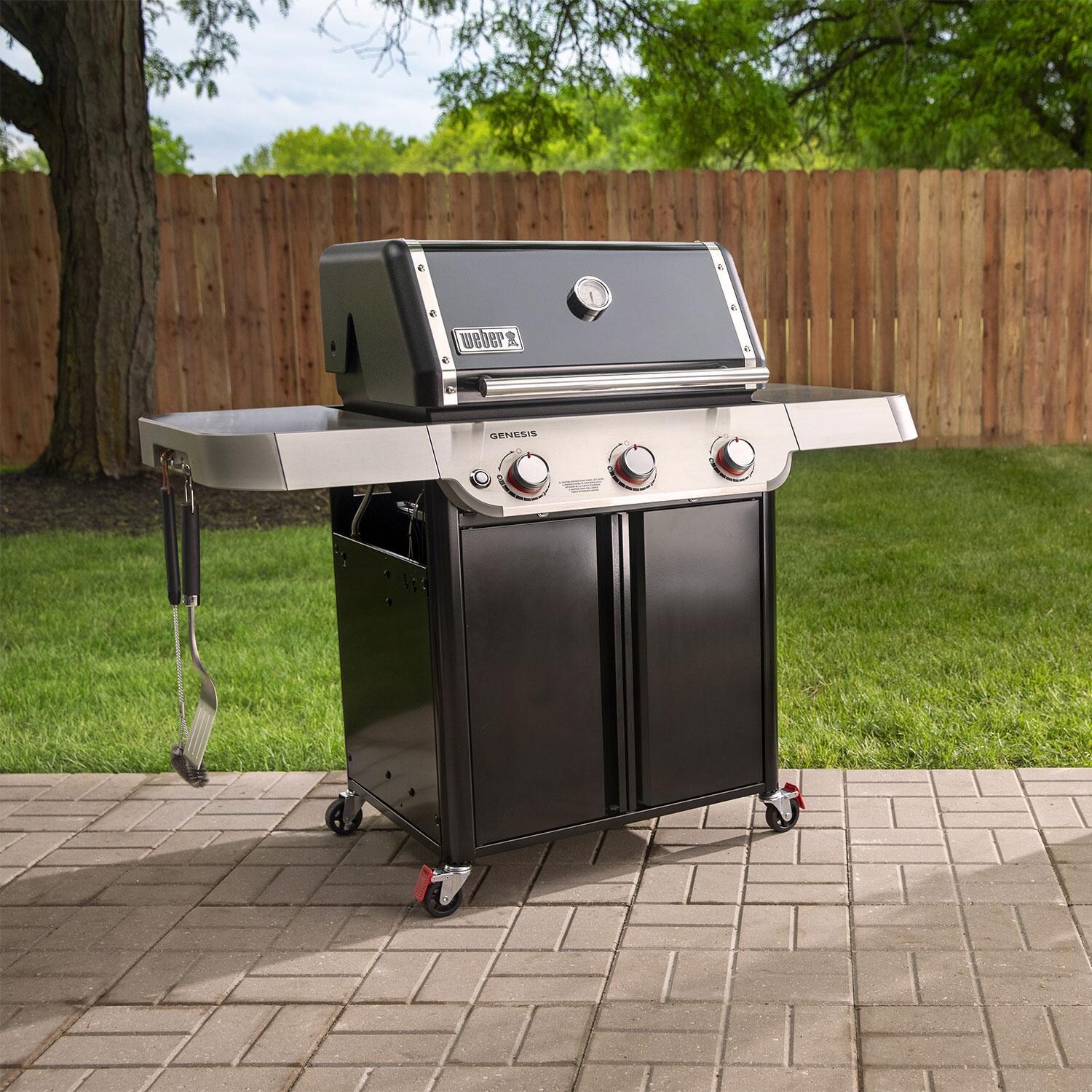 Weber GENESIS 1500011 E-315 Propane Grill - Black - Backyard - Lifestyle