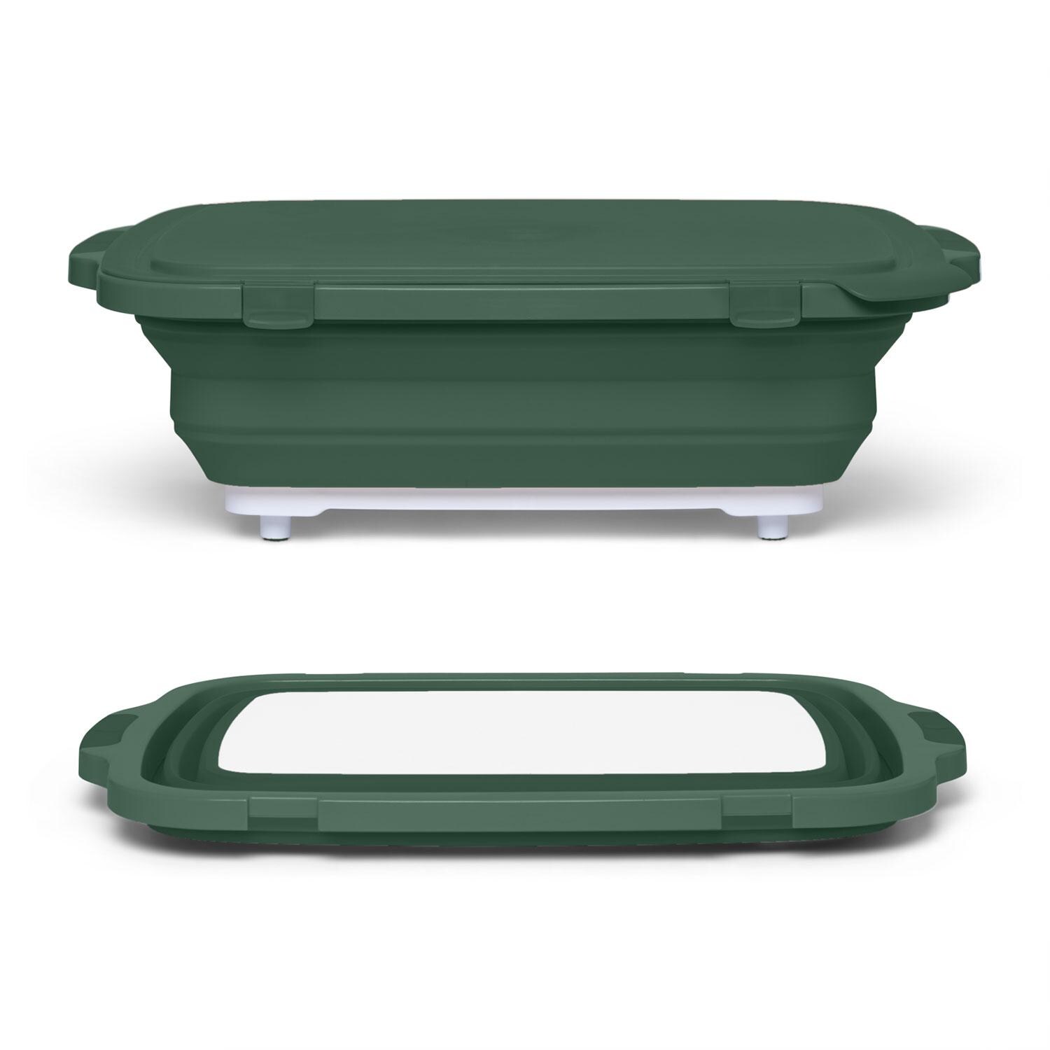 Drip EZ TUBV2-XL-1-GR V2 XL BBQ Prep Tub - Forest Green - Display - White Background thumbnail