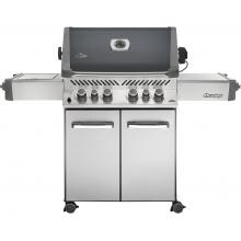 Napoleon Prestige 500 Freestanding Propane Gas Grill With Infrared Rear Burner & Infrared Side Burner - Charcoal Gray image
