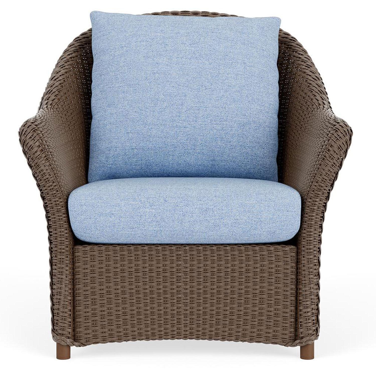 Lloyd Flanders Weekend Retreat Lounge Chair in Bark Finish W/ Demo Skyway Fabric thumbnail