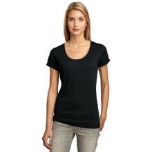 District Junior Ladies Deep Scoop T-Shirt XL - Black image