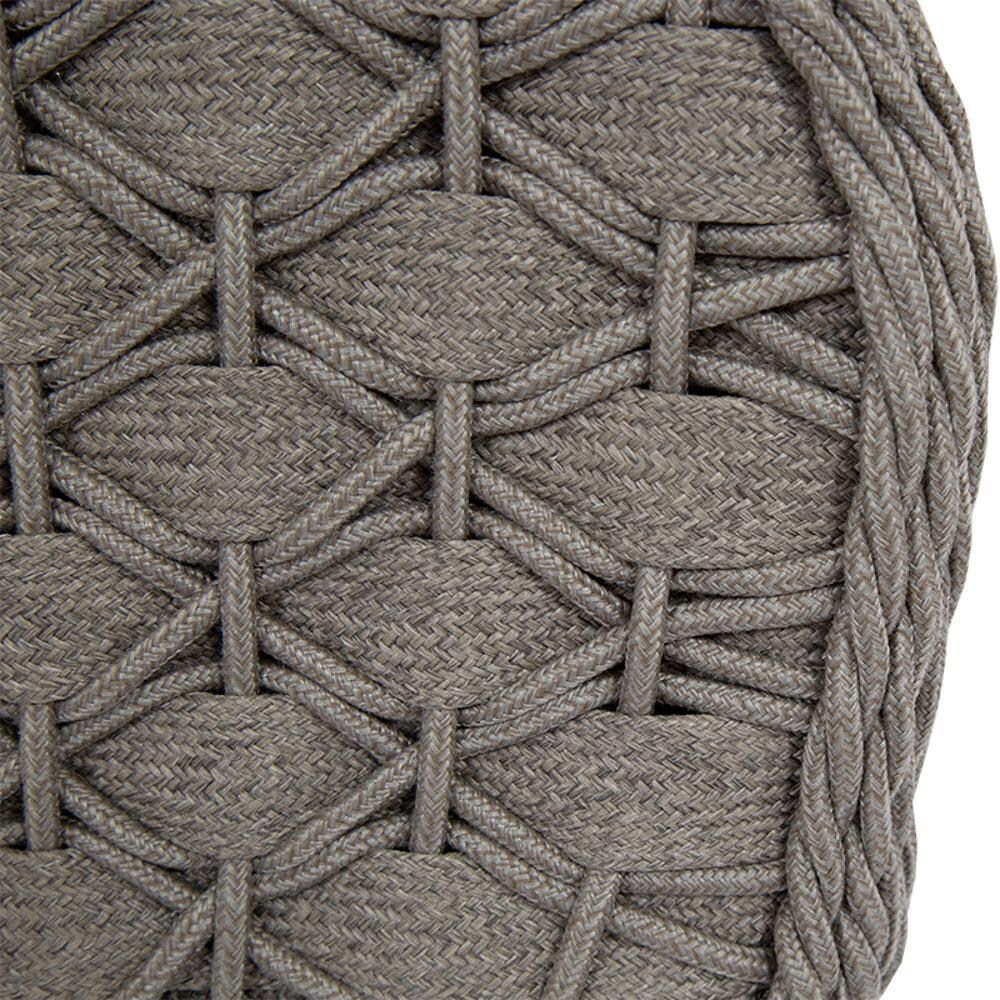 Sunset West - 4501-23-57005 - Marbella Rope & Aluminum Patio Sofa W/ Sunbrella Echo Ash Cushions - Arm - Detail thumbnail