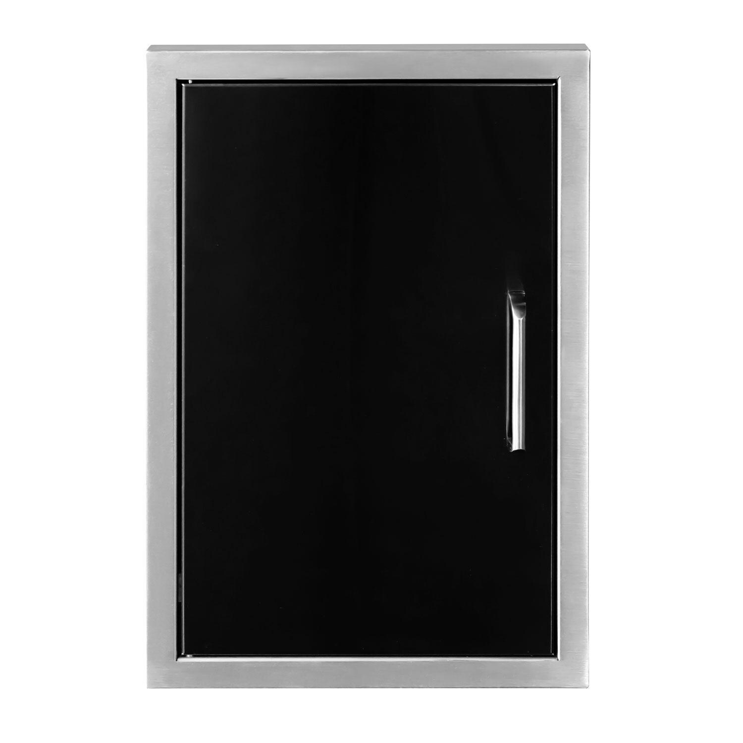 Wildfire 20 X 27 Black 304 SS Vertical Single Access Door - WFVSD2027-BSS