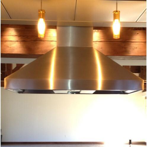 Vent-A-Hood 66 Inch 1100 CFM Stainless Steel Euro-Style Island Vent Hood w/ 36 Inch Duct Cover - Display - White Background thumbnail