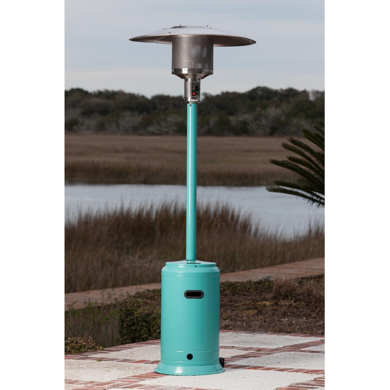 Ultimate Patio 46,000 BTU Propane Gas Patio Heater Aqua Blue