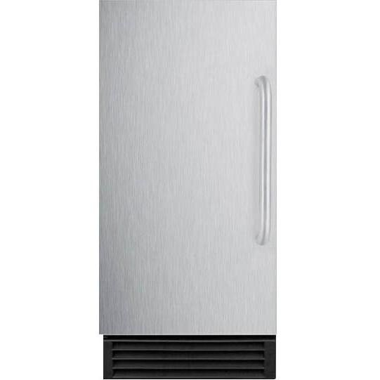 Summit 50 Lb. 15-Inch ADA Compliant Commercial Rated Ice Maker - Stainless Steel / Black Cabinet - BIM44GADA
