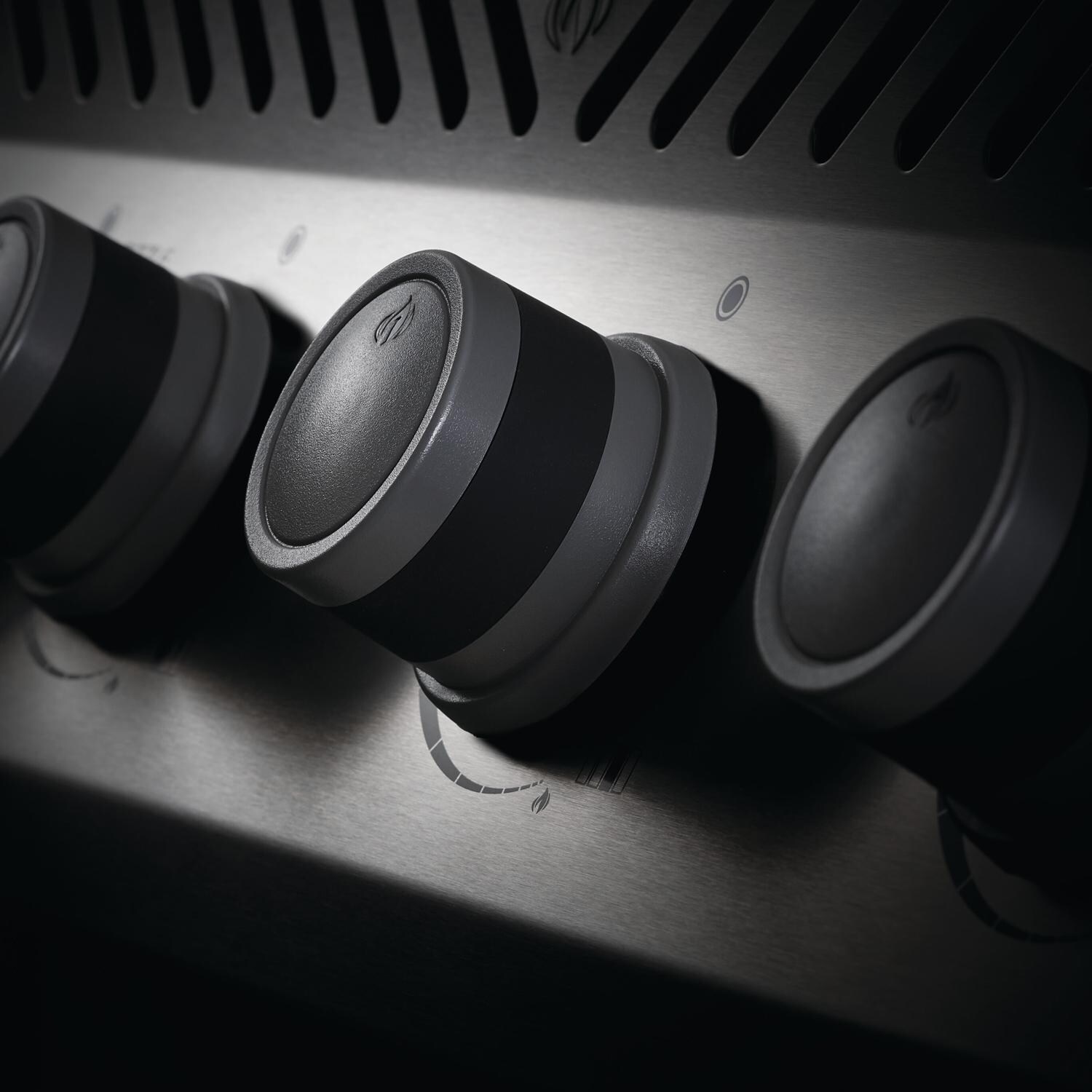 Napoleon RXT625SIBPSS-1 Rogue XT 625 SIB Propane Gas Grill with Infrared Side Burner - Stainless Steel - Burner Control Knob Detail thumbnail