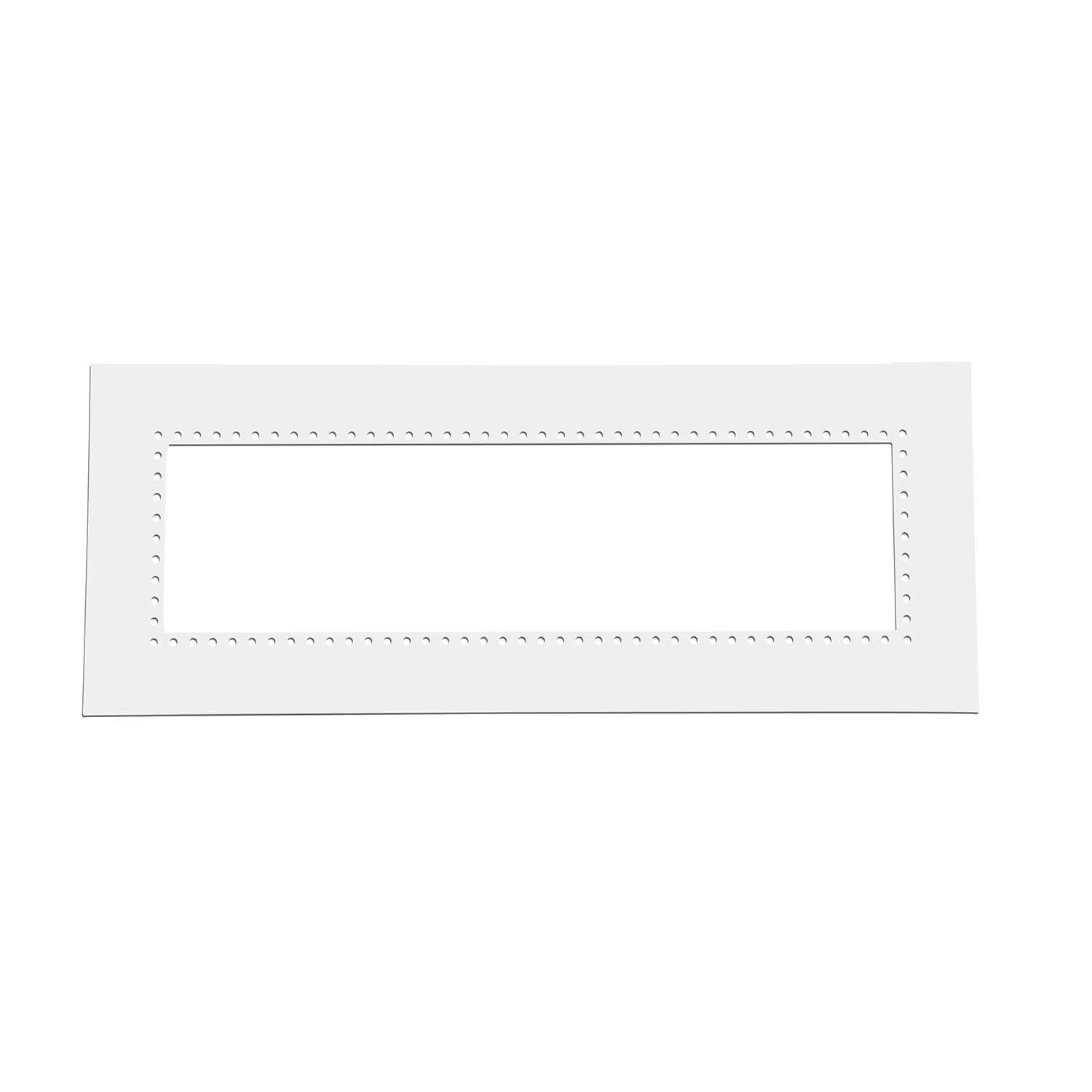 Eurofase EF39FMPFW Flush Mount Kit For 4000W & 5000W Heaters - White - White Background thumbnail