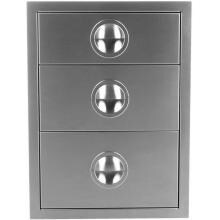 Luxor Slimline 20-Inch Triple Storage Drawer - AHT-B3D image