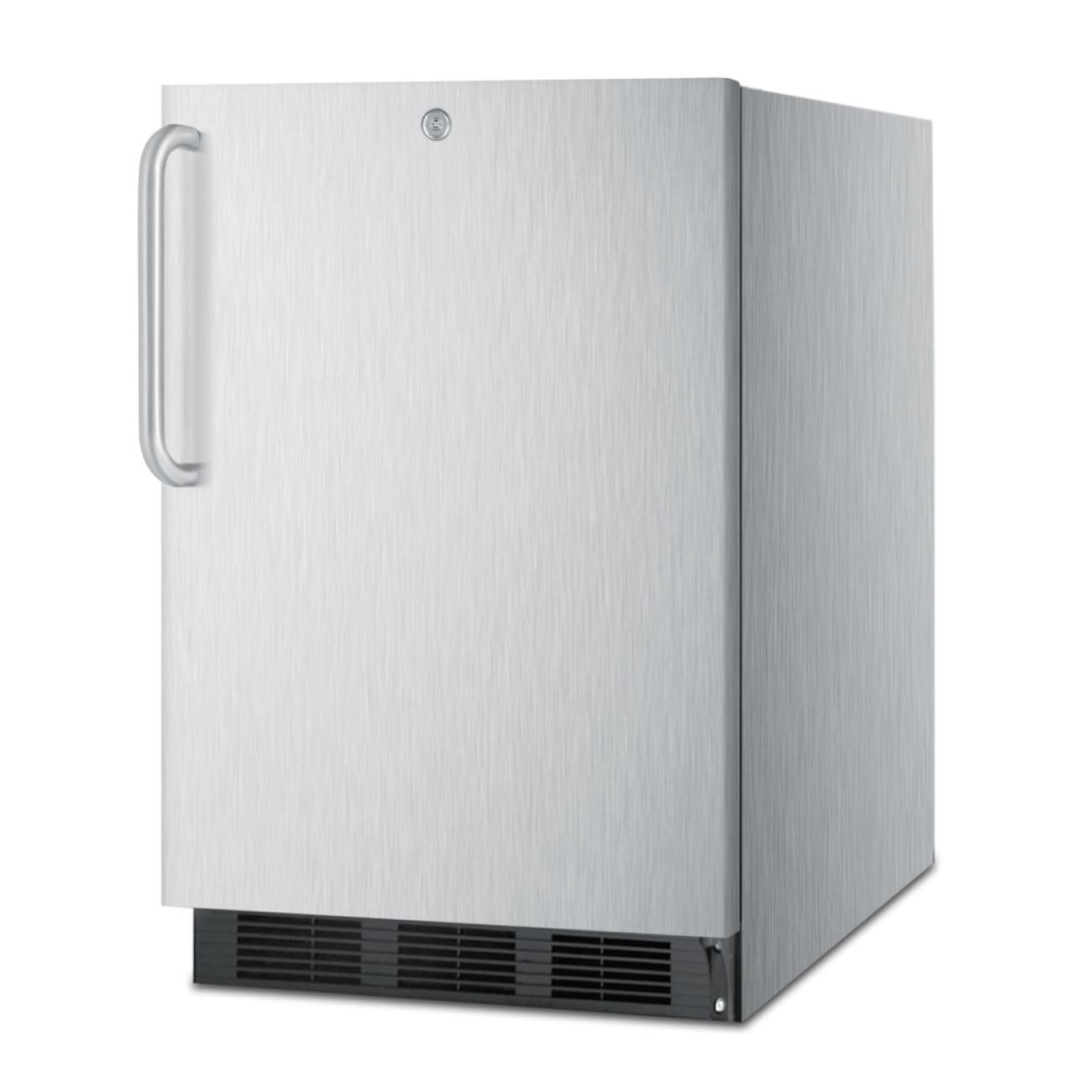 Summit BAR77SS2 24-Inch 5.5 Cu. Ft. Outdoor Compact Refrigerator - Side View thumbnail